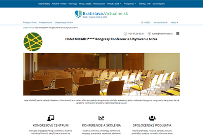 Nitra.Virtualne.sk » Hotel MIKADO Kongresy, konferencie, ubytovanie